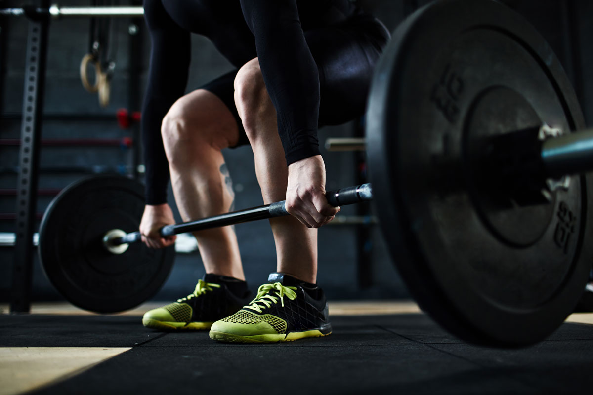 lifting weights